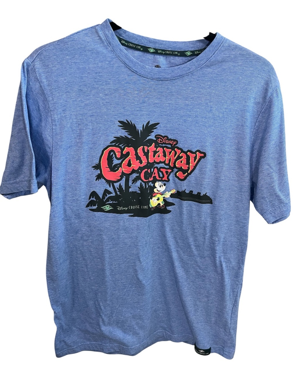 Disney Cruise Line Castaway Cay Blue Heather T Shirt Size Medium Mickey